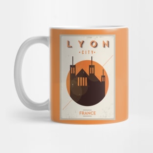 Lyon Poster Design Mug